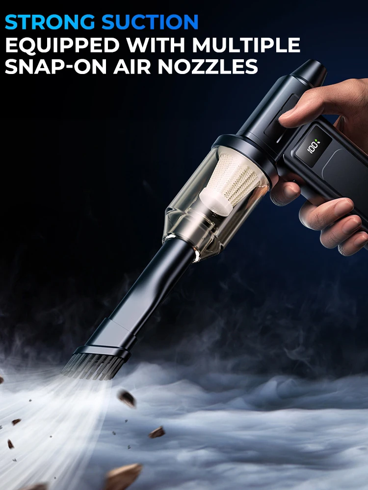 Electric Air Duster Rechargeable Air Blower Strong Wind 55m/s Air Pressure Car Wash Air Gun Cleaning Tool Snow Blower 8000mAh
Electric Air Duster Rechargeable Air Blower Strong Wind 55m/s Air Pressure Car Wash Air Gun Cleaning Tool Snow Blower 8000mAh