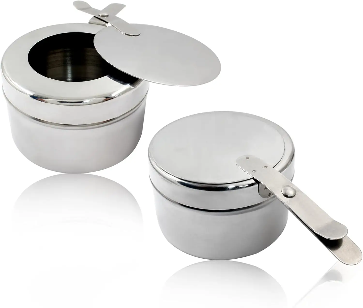 Stainless Steel Chafing Fuel Holders with Safety Covers, 2-Pack for Buffet Warmers
Stainless Steel Chafing Fuel Holders with Safety Covers, 2-Pack for Buffet Warmers