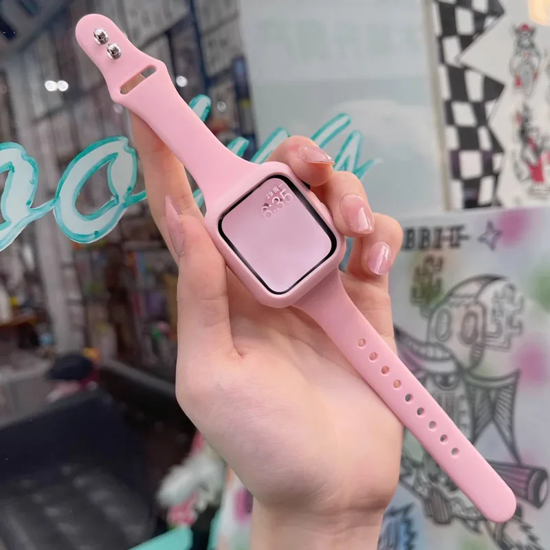 Тонкий ремешок Pop для Apple Watch 10, ремешок 44 мм, 45 мм, 41 мм, 40 мм, женский спортивный силиконовый браслет IWatch Series 8 7 6 5 Se 4 9 Ultra 2 49
Тонкий ремешок Pop для Apple Watch 10, ремешок 44 мм, 45 мм, 41 мм, 40 мм, женский спортивный силиконовый браслет IWatch Series 8 7 6 5 Se 4 9 Ultra 2 49