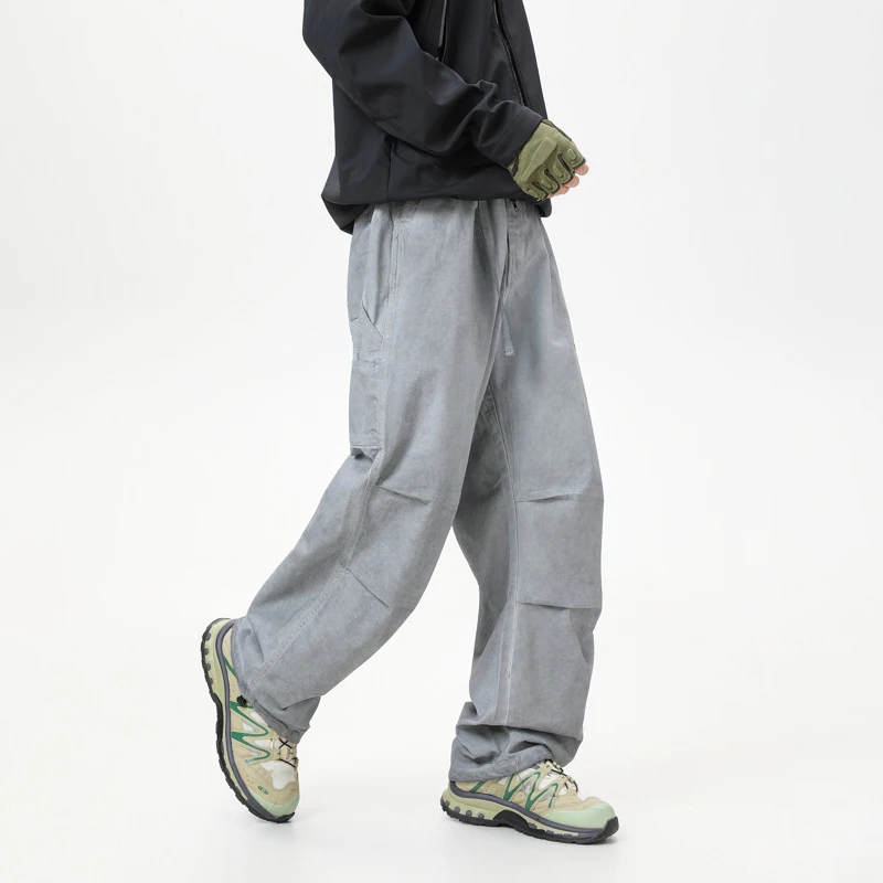 Men's Autumn Winter Elastic Cotton Work Pants Wear-Resistant Multi-Pocket Simple Paratrooper Loose Straight Leg Wide Leg Casual
Men's Autumn Winter Elastic Cotton Work Pants Wear-Resistant Multi-Pocket Simple Paratrooper Loose Straight Leg Wide Leg Casual
