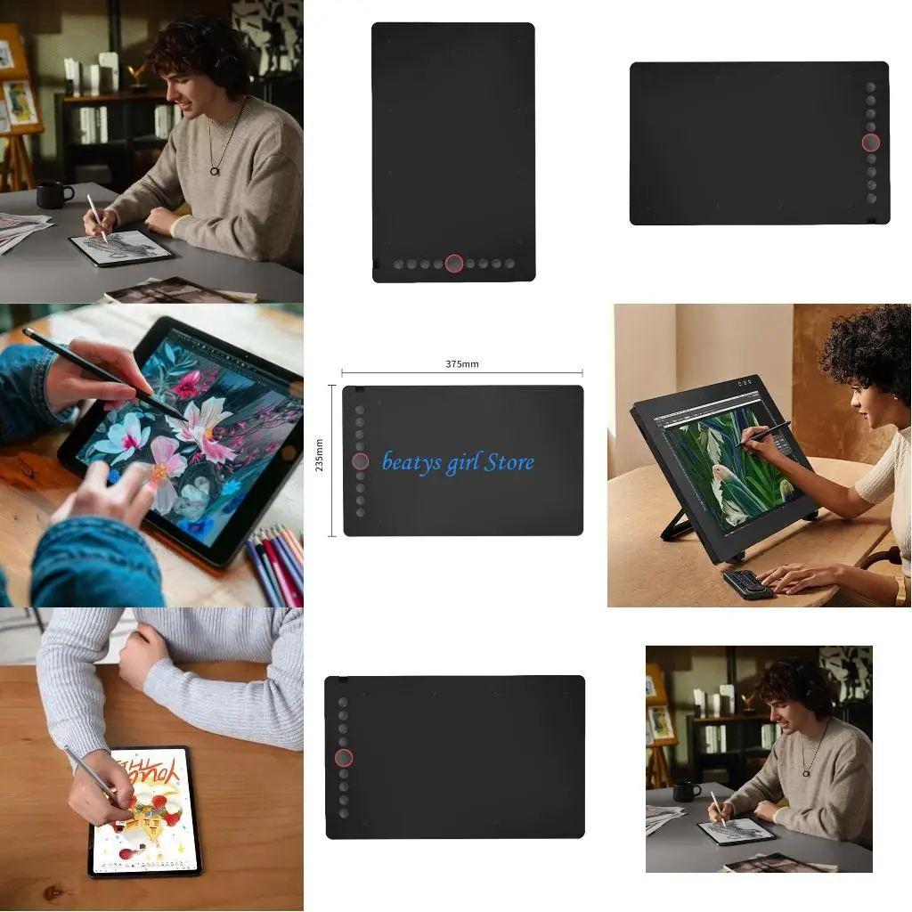 C7AB Digital Board Wide Screen Drawing Tablets Graphics Tablet for 2D and 3D Art Supports Multiple Designing Operating
C7AB Digital Board Wide Screen Drawing Tablets Graphics Tablet for 2D and 3D Art Supports Multiple Designing Operating