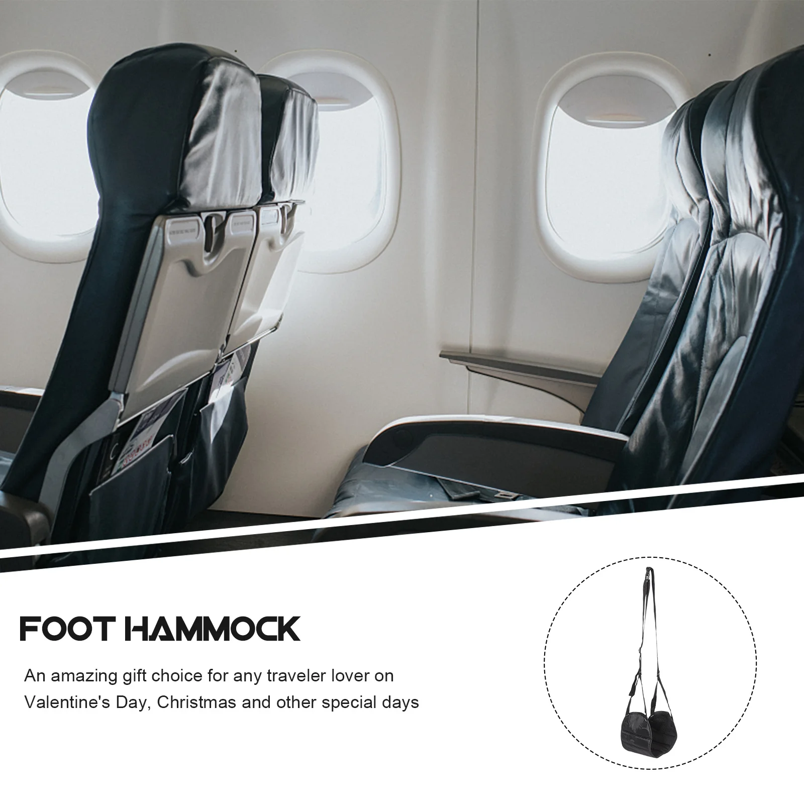 Airplane Foot Hammock Adjustable Buckle Design Breathable Footrest for Long Flight Travel Travel Accessories Plane Essentials 
Airplane Foot Hammock Adjustable Buckle Design Breathable Footrest for Long Flight Travel Travel Accessories Plane Essentials