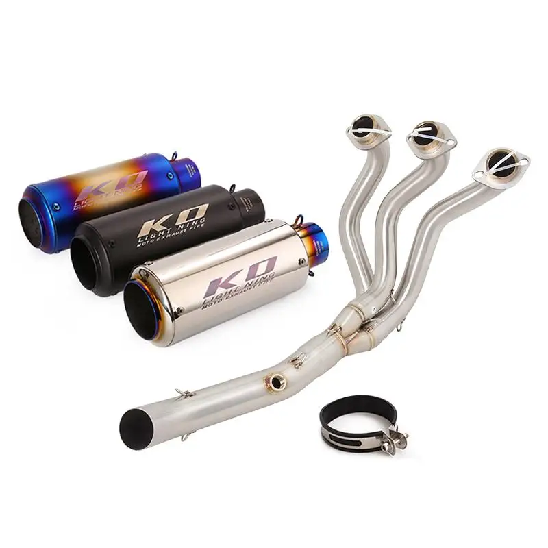 Exhaust System For Yamaha MT09 2014-2020 FZ09 2015-20 Motorcycles Muffler Header Mid Pipe Stainless Steel Slip On With DB Killer
Exhaust System For Yamaha MT09 2014-2020 FZ09 2015-20 Motorcycles Muffler Header Mid Pipe Stainless Steel Slip On With DB Killer