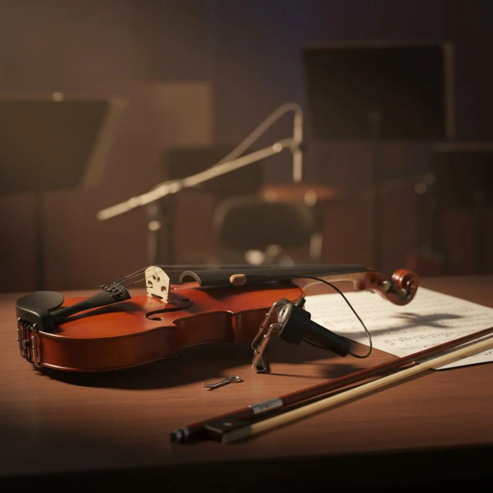 Violin Pickup Easy to Install Clamp-on Bridge Pickup Music Accessory No Drilling Volume Control for Practice
Violin Pickup Easy to Install Clamp-on Bridge Pickup Music Accessory No Drilling Volume Control for Practice