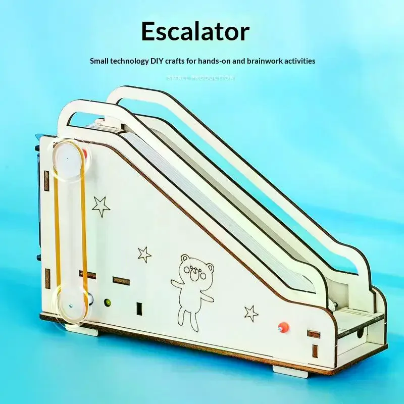 1 Set DIY Manual Science Experiment Puzzle Educational Model Mini Escalator Model Toy 3D Wooden Mechanical Assembling Toys
1 Set DIY Manual Science Experiment Puzzle Educational Model Mini Escalator Model Toy 3D Wooden Mechanical Assembling Toys