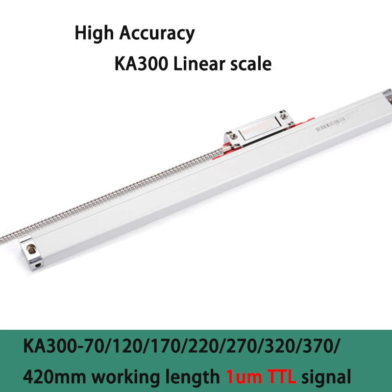 New KA300 Linear Encoder 70 120 170 220 270 320 370 420mm Stroke Length 1um 5V TTL Optical Ruler Glass Scale 0.001mm Resolution
New KA300 Linear Encoder 70 120 170 220 270 320 370 420mm Stroke Length 1um 5V TTL Optical Ruler Glass Scale 0.001mm Resolution