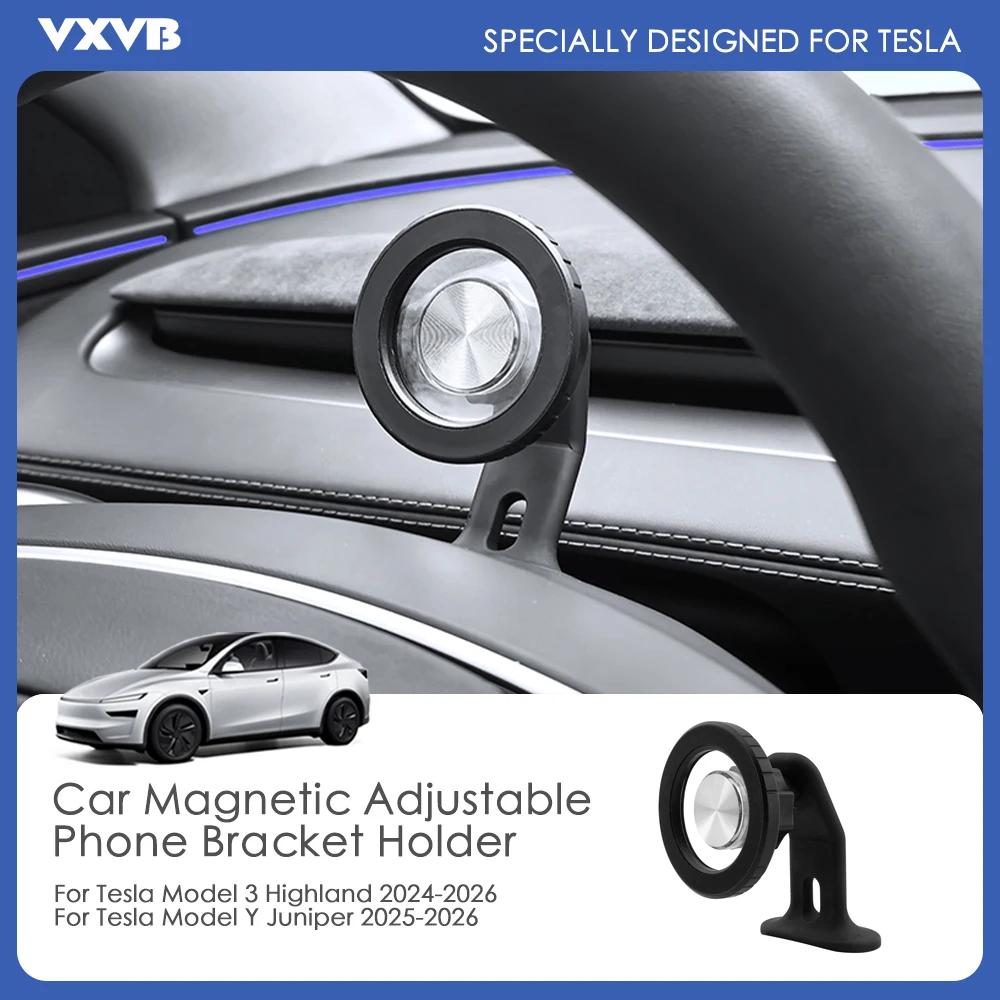 For Tesla Model 3 Highland Model Y Juniper 2025 2026 Magnetic Car Phone Bracket Holder Adujustable ABS Car Mount For All Phones
For Tesla Model 3 Highland Model Y Juniper 2025 2026 Magnetic Car Phone Bracket Holder Adujustable ABS Car Mount For All Phones