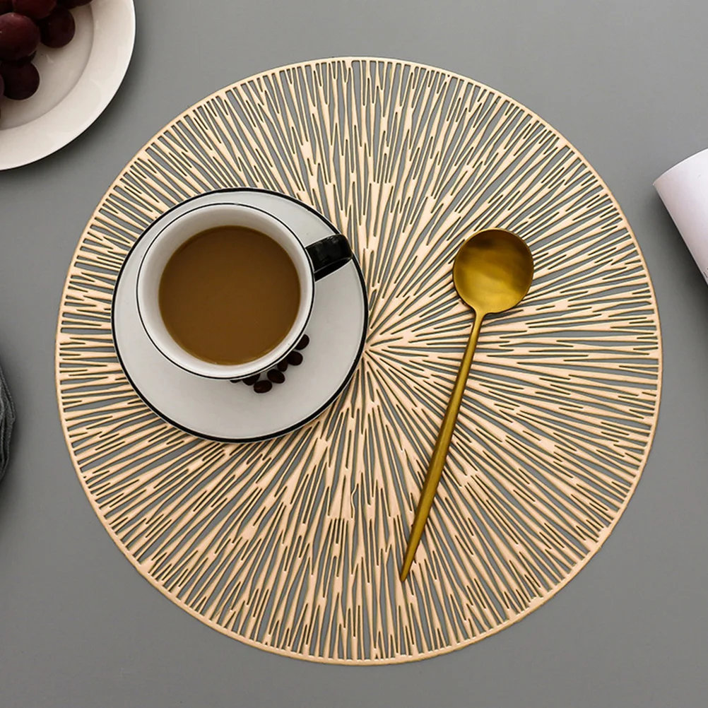 2Pcs PVC Placemat Round Heat Insulation Waterproof Dining Table Mats Hollow Design Place Mats for Home Party Hotel Buffet
2Pcs PVC Placemat Round Heat Insulation Waterproof Dining Table Mats Hollow Design Place Mats for Home Party Hotel Buffet