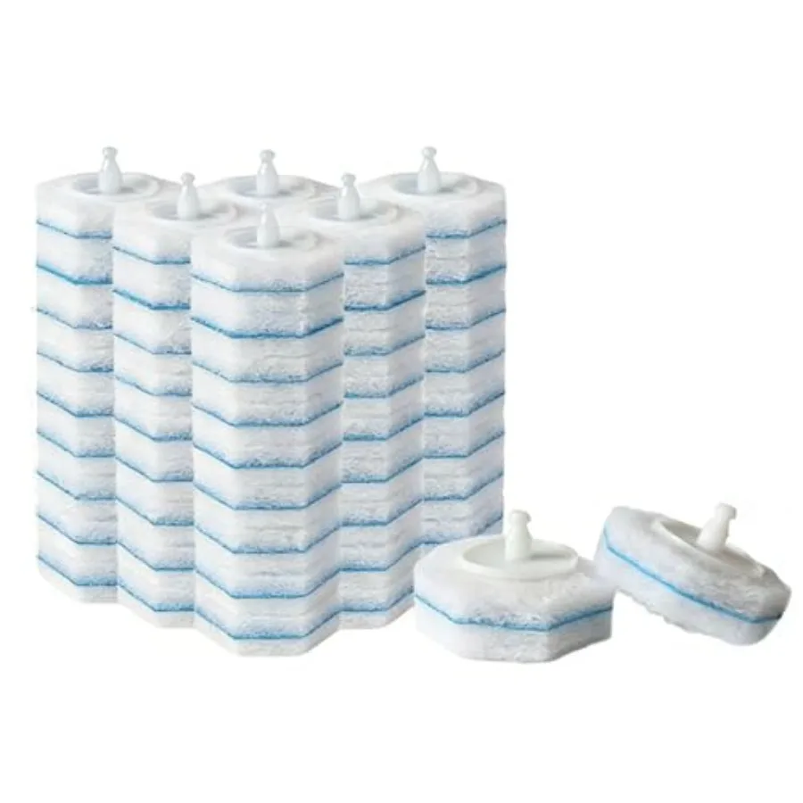 60-Count Disposable Toilet Brush Replacement Heads. Toilet Cleaning Replacement Heads Compatible with Clorox Brand and Most Toi
60-Count Disposable Toilet Brush Replacement Heads. Toilet Cleaning Replacement Heads Compatible with Clorox Brand and Most Toi