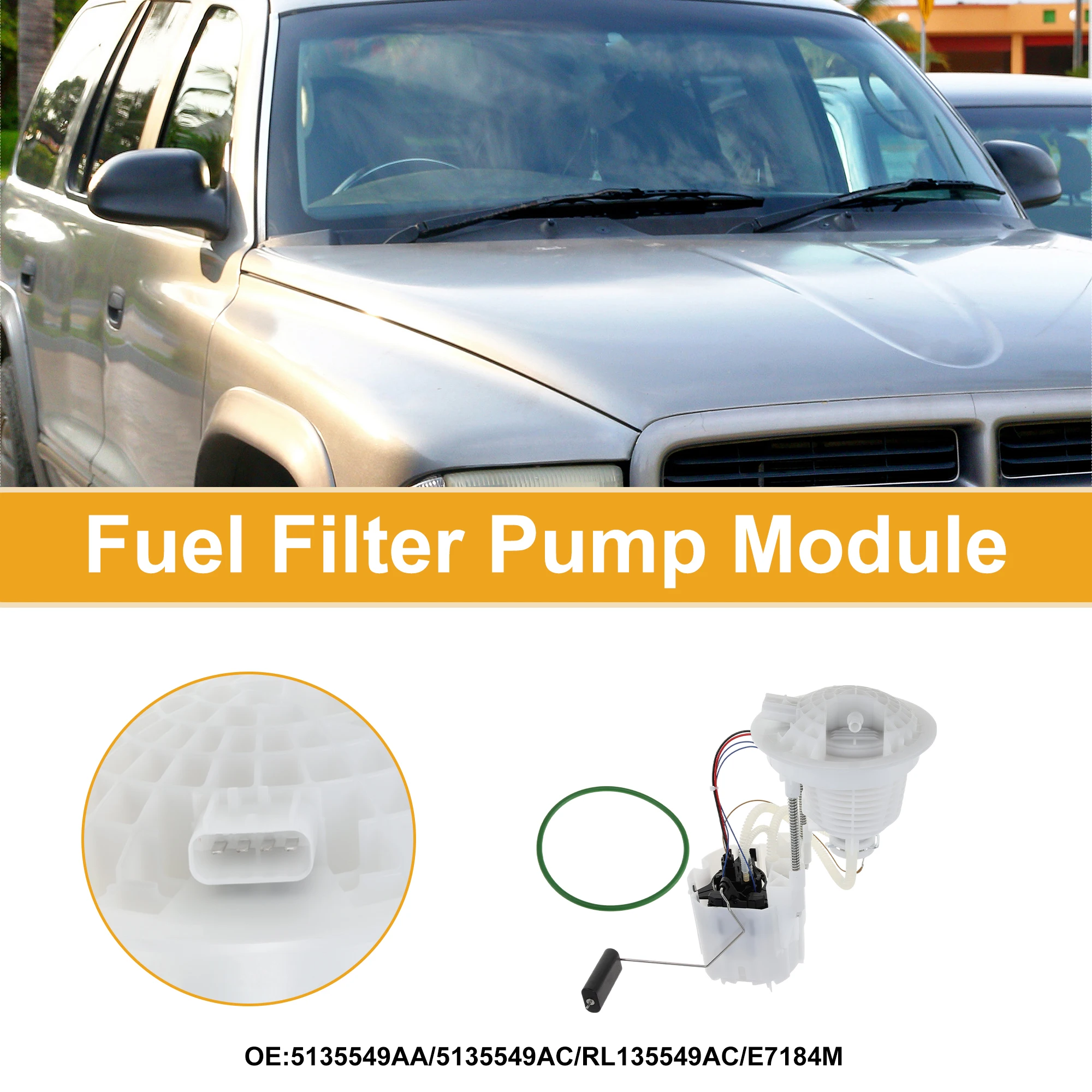 X Autohaux Electric Fuel Pump Assembly for Dodge Durango 2004-2007 GAS Sport Utility Fuel Filter Pump Module No.5135549AA
X Autohaux Electric Fuel Pump Assembly for Dodge Durango 2004-2007 GAS Sport Utility Fuel Filter Pump Module No.5135549AA