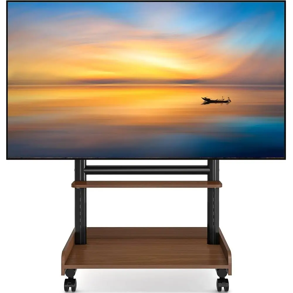 Heavy Duty Rolling TV Stand for 40-86 Inch TV,150lbs Height Adjustable Cart with Shelf VESA 600x400mm Brown
Heavy Duty Rolling TV Stand for 40-86 Inch TV,150lbs Height Adjustable Cart with Shelf VESA 600x400mm Brown