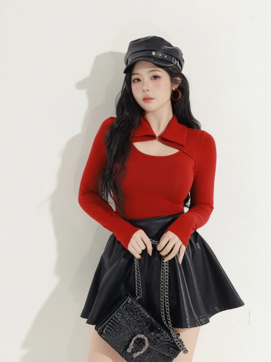 Очаровательный красный вязаный свитер больших размеров в корейском стиле из смесового хлопка с длинными рукавами, зимний модный женский топ на молнии
Очаровательный красный вязаный свитер больших размеров в корейском стиле из смесового хлопка с длинными рукавами, зимний модный женский топ на молнии