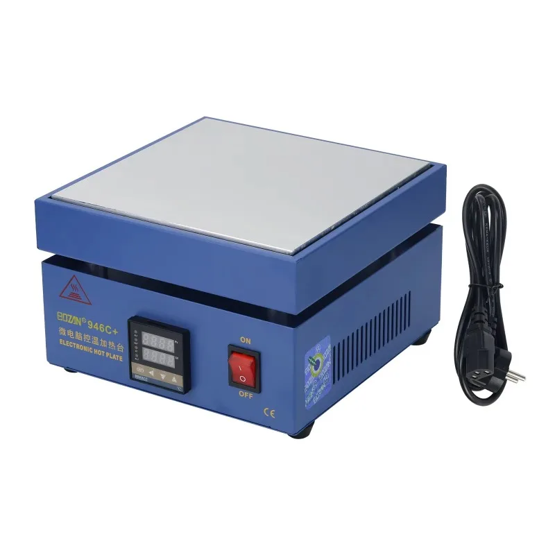 946C+ Intelligent Digital Display Preheating Station Multifunctional Thermostatic Heating for Desoldering 220VAC
946C+ Intelligent Digital Display Preheating Station Multifunctional Thermostatic Heating for Desoldering 220VAC