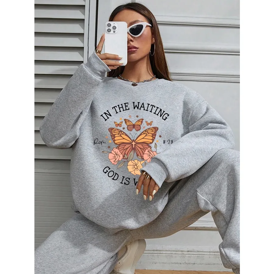 Women Basic Casual Pullover Long Sleeve Autumn Spring Round Neck Print Butterflies
Women Basic Casual Pullover Long Sleeve Autumn Spring Round Neck Print Butterflies