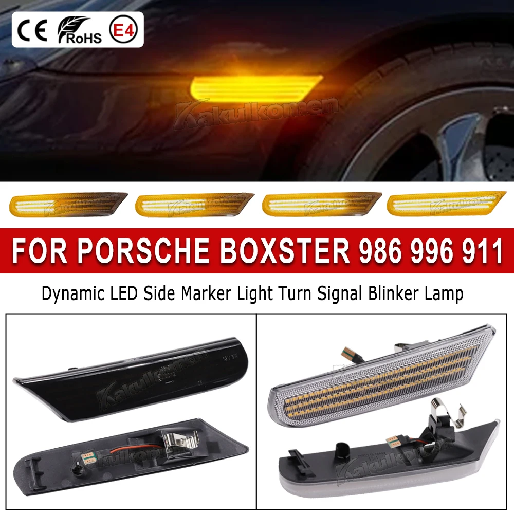 2pcs Side Marker Light Dynamic LED Turn Signal Flashing Indicator Lamp For Porsche Boxster 986 996 911 Carrera Targa 1996-2004
2pcs Side Marker Light Dynamic LED Turn Signal Flashing Indicator Lamp For Porsche Boxster 986 996 911 Carrera Targa 1996-2004