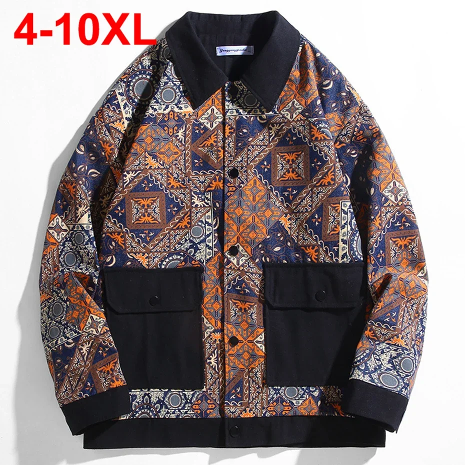 9XL 10XL Men Jackets 2025 Spring Autumn Loose Casual Jackets Coat Graphic Printed Plus Size Jackets Outwear
9XL 10XL Men Jackets 2025 Spring Autumn Loose Casual Jackets Coat Graphic Printed Plus Size Jackets Outwear