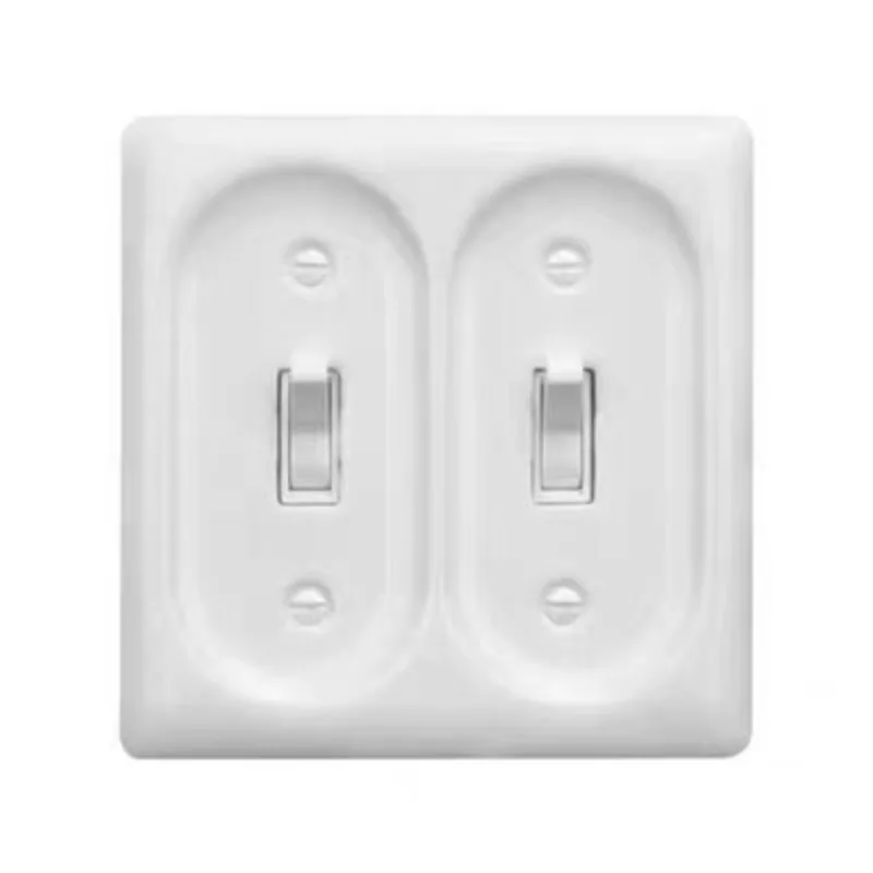 US Standard Retro Ceramic White Switch Socket 120 Type Suitable for Japanese Style B&Bs with Single Double Toggle Levers Ins
US Standard Retro Ceramic White Switch Socket 120 Type Suitable for Japanese Style B&Bs with Single Double Toggle Levers Ins