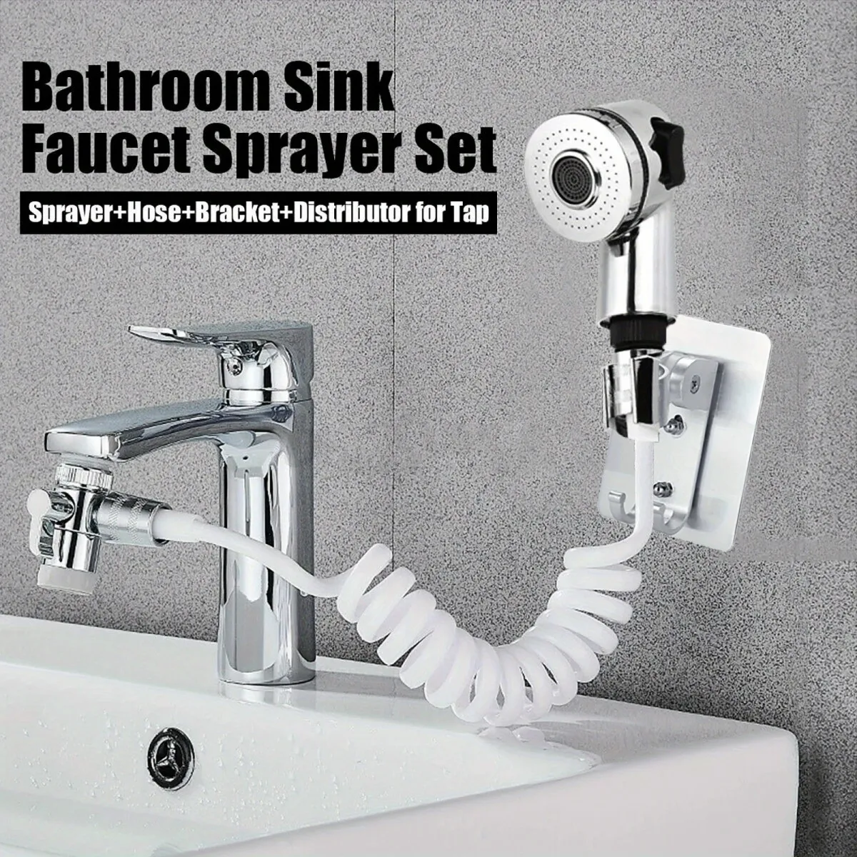 1 Set of Advanced Adjustable Sink Hose Sprayer Accessories, Multifunctional Faucet Extender, Portable Pet Bath Function, Ideal for Shampoo, Practical Sink, Bathroom, Kitchen and Laundry Sink - Durable, Easy to Use, Space-Saving Design
1 Set of Advanced Adjustable Sink Hose Sprayer Accessories, Multifunctional Faucet Extender, Portable Pet Bath Function, Ideal for Shampoo, Practical Sink, Bathroom, Kitchen and Laundry Sink - Durable, Easy to Use, Space-Saving Design