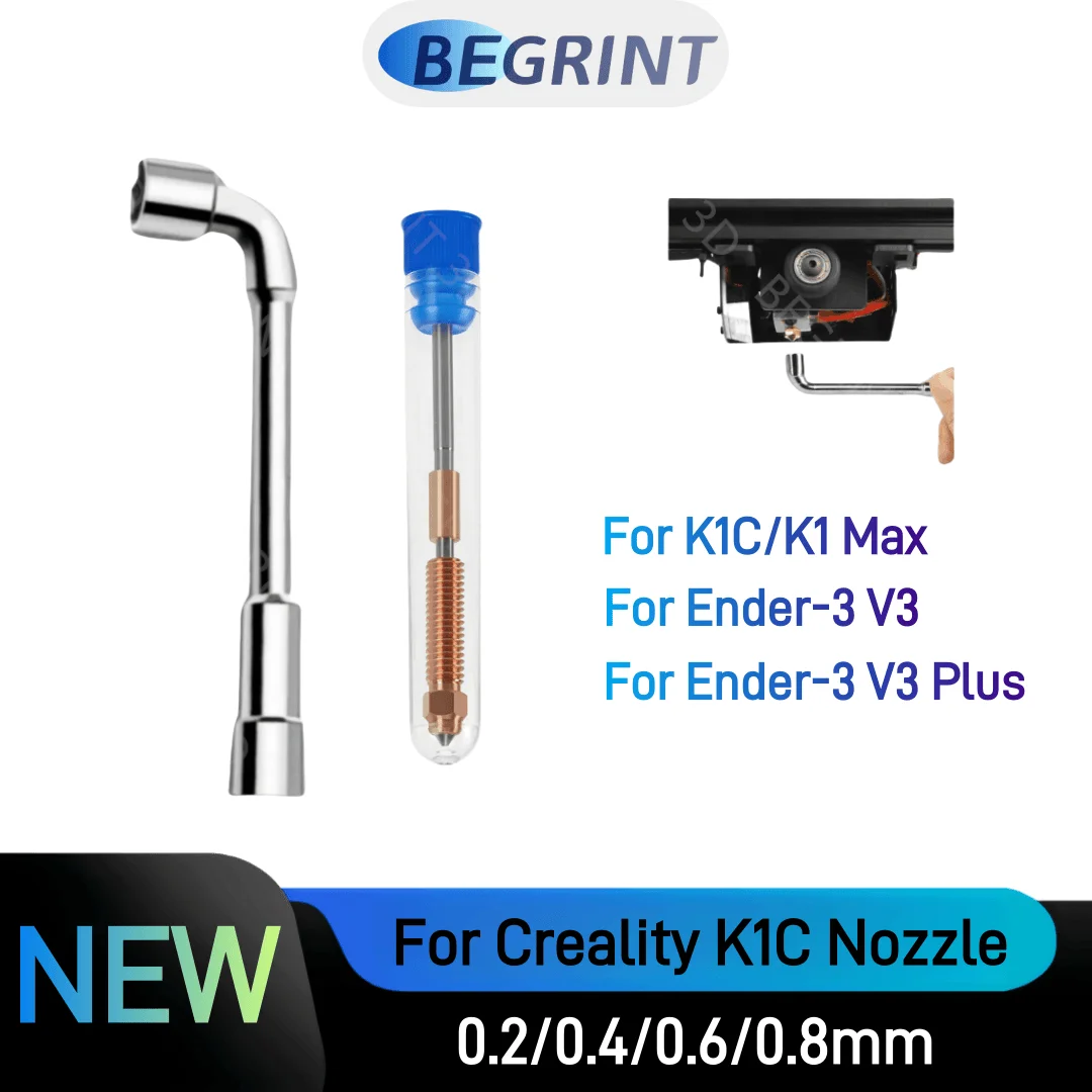Для сопла Creality K1C 0,4/0,6/0,8 мм, улучшенная быстросменная насадка для печати с высоким потоком для K1 Max K1C Ender-3 V3, детали 3D-принтера
Для сопла Creality K1C 0,4/0,6/0,8 мм, улучшенная быстросменная насадка для печати с высоким потоком для K1 Max K1C Ender-3 V3, детали 3D-принтера