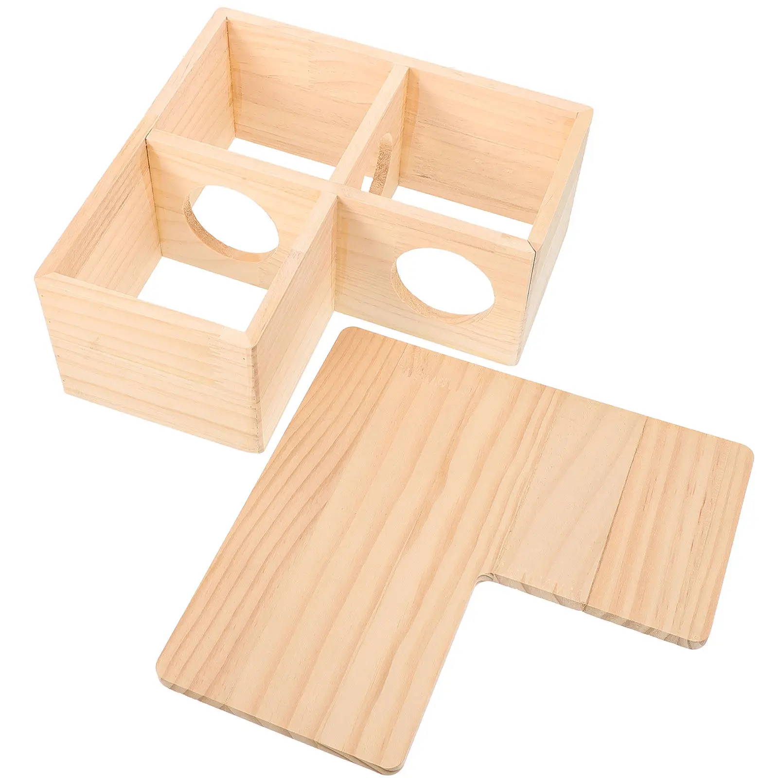 Wooden Hamster Hideout Multi-Chamber Natural Pine Small Pet for Dwarf Hamsters Gerbils Mice Hedgehogs Cage Accessory
Wooden Hamster Hideout Multi-Chamber Natural Pine Small Pet for Dwarf Hamsters Gerbils Mice Hedgehogs Cage Accessory
