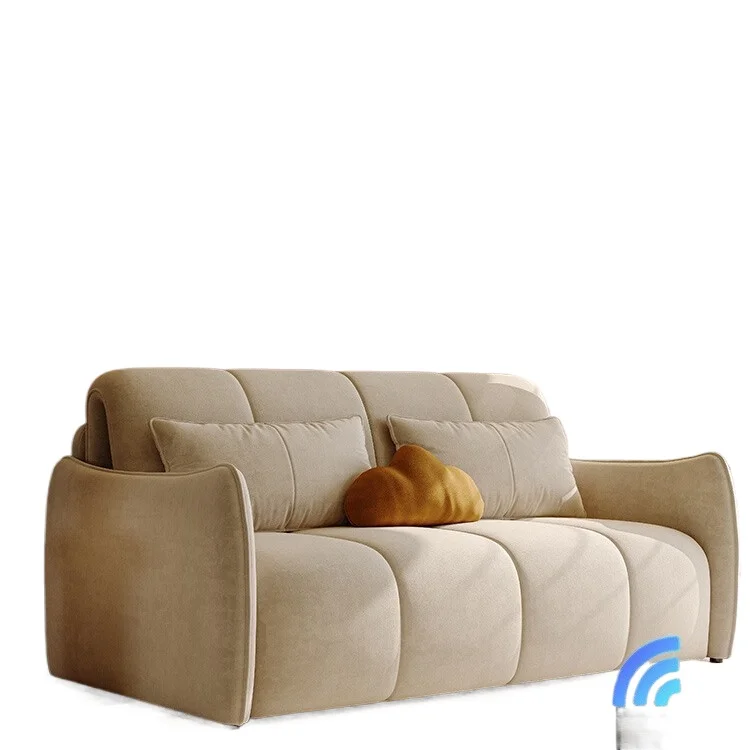 Electric sofa bed, intelligent dual-purpose folding multi-functional living room, bedroom, study, balcony, retractable sofa
Electric sofa bed, intelligent dual-purpose folding multi-functional living room, bedroom, study, balcony, retractable sofa
