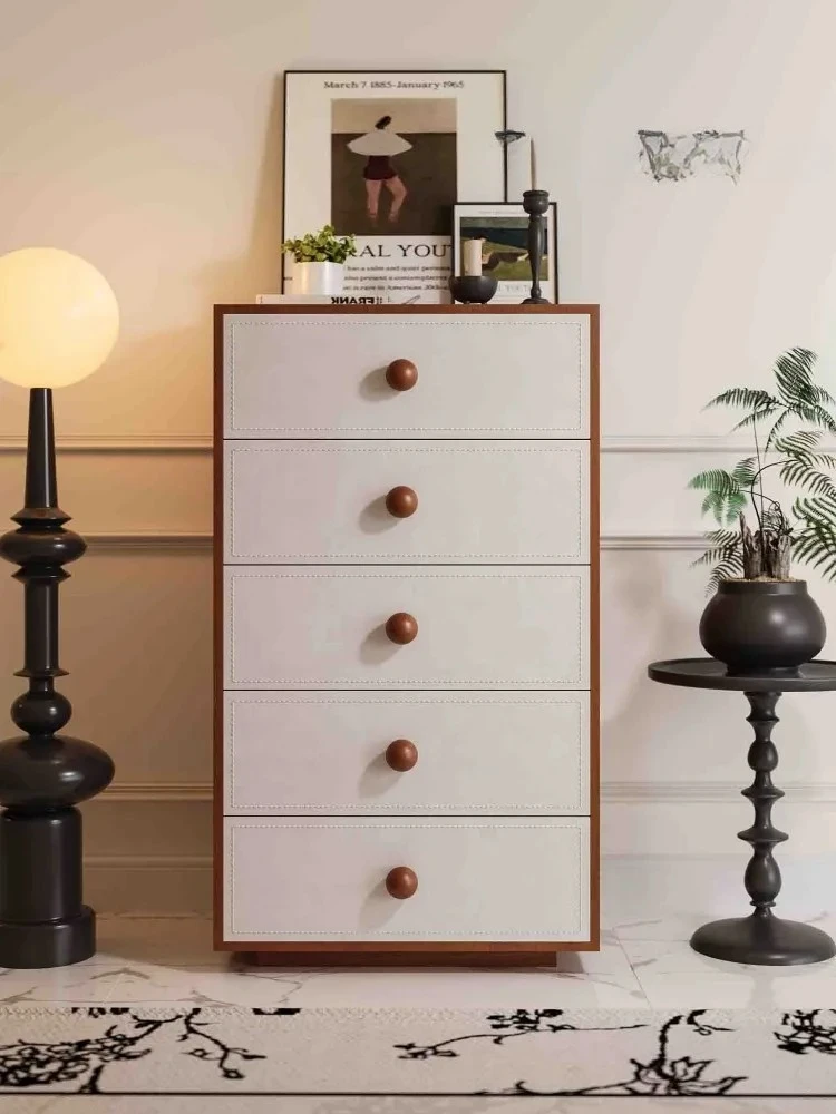 French Retro Chest of Drawers Storage Nordic Storage Cabinet Begonia Mid-Ancient Saddle Leather Solid Wood Side Cabinet
French Retro Chest of Drawers Storage Nordic Storage Cabinet Begonia Mid-Ancient Saddle Leather Solid Wood Side Cabinet