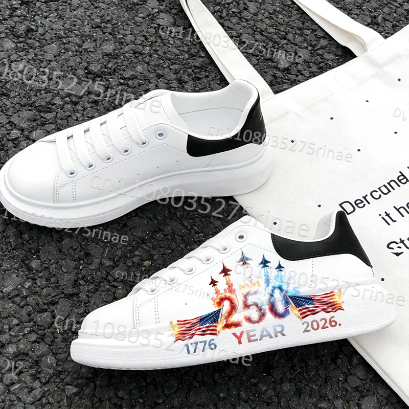 2026 American Independence Day Patriotic Youth Adult Shoes Man Woman 250 Year Print Design Popular White Flat Shoes Size 35-44
2026 American Independence Day Patriotic Youth Adult Shoes Man Woman 250 Year Print Design Popular White Flat Shoes Size 35-44