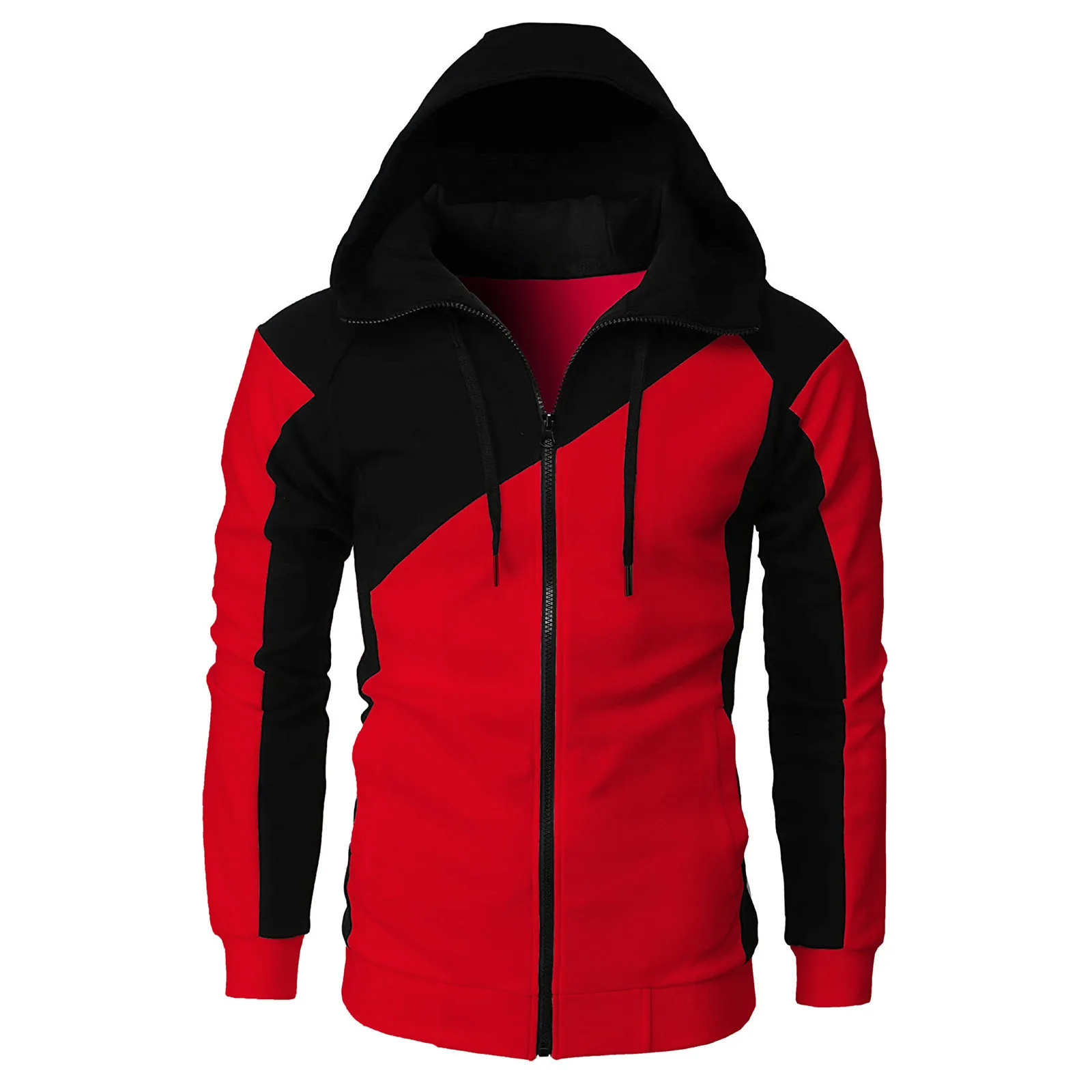 Men's Contrasting Color Sports Sweatshirt Hooded Coats Splicing Long Sleeve Zipper Hooded Jacket Coats men Fashion Coats
Men's Contrasting Color Sports Sweatshirt Hooded Coats Splicing Long Sleeve Zipper Hooded Jacket Coats men Fashion Coats