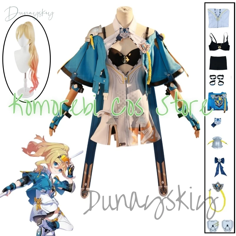 Honkai 3rd Bianka Durandal Ataegina Cosplay Costume Wig Lovely Women Blue Dress Long Hair Halloween Party Con Uniform Customized
Honkai 3rd Bianka Durandal Ataegina Cosplay Costume Wig Lovely Women Blue Dress Long Hair Halloween Party Con Uniform Customized