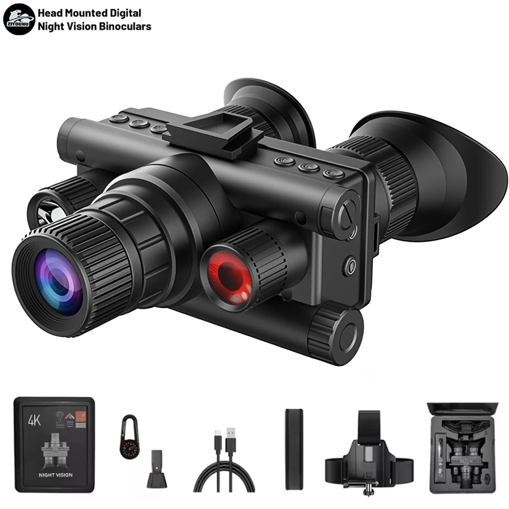 ZIYOUHU R5 4K 40MP цифровой бинокль день-ночь 600M налобный ИК-фонарик охотничья видеокамера ночного видения Ultra HD
ZIYOUHU R5 4K 40MP цифровой бинокль день-ночь 600M налобный ИК-фонарик охотничья видеокамера ночного видения Ultra HD