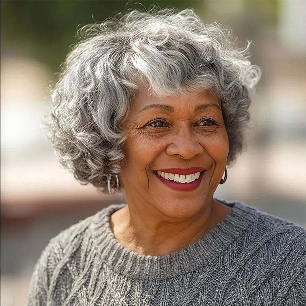 Soul Lady Custom Seniors 5x5 Lace Salt & Pepper Wig Loose Curly Bob Silver Gray Human Hair Wear n Go Glueless Wigs For Women
Soul Lady Custom Seniors 5x5 Lace Salt & Pepper Wig Loose Curly Bob Silver Gray Human Hair Wear n Go Glueless Wigs For Women