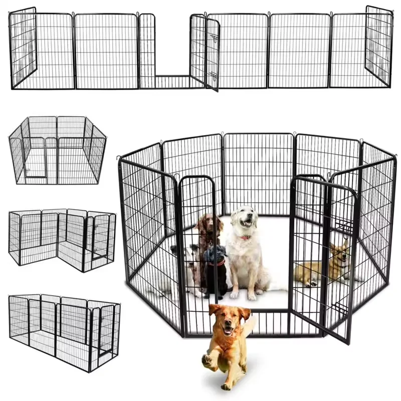 Wholesale Heavy-Duty Metal Pet Exercise Playpen Kennel Portable Adjustable Security Fence For Dogs And Pets
Wholesale Heavy-Duty Metal Pet Exercise Playpen Kennel Portable Adjustable Security Fence For Dogs And Pets