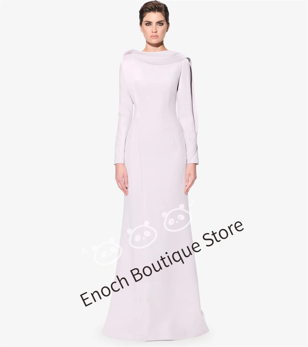 Long Elegant Mermaid Evening Dresses for Women Half Sleeve Floor-Length Sweep Train with Ruffles Prom Party Special Events 2024
Long Elegant Mermaid Evening Dresses for Women Half Sleeve Floor-Length Sweep Train with Ruffles Prom Party Special Events 2024