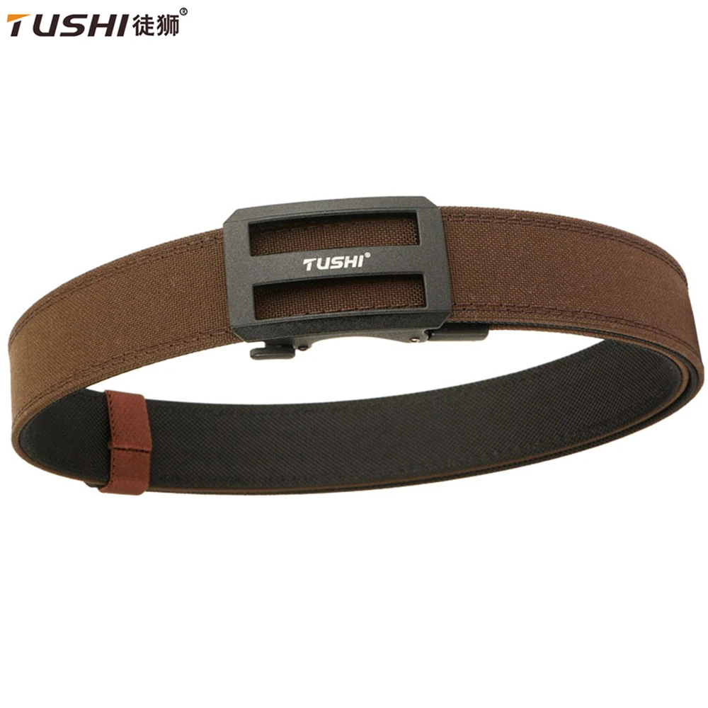 TUSHI Belt Sturdy Metal Automatic Buckle Hard Tactical Belt For Men Double Layer Thickened Hanging Gun Belts Outdoor Waistband
TUSHI Belt Sturdy Metal Automatic Buckle Hard Tactical Belt For Men Double Layer Thickened Hanging Gun Belts Outdoor Waistband