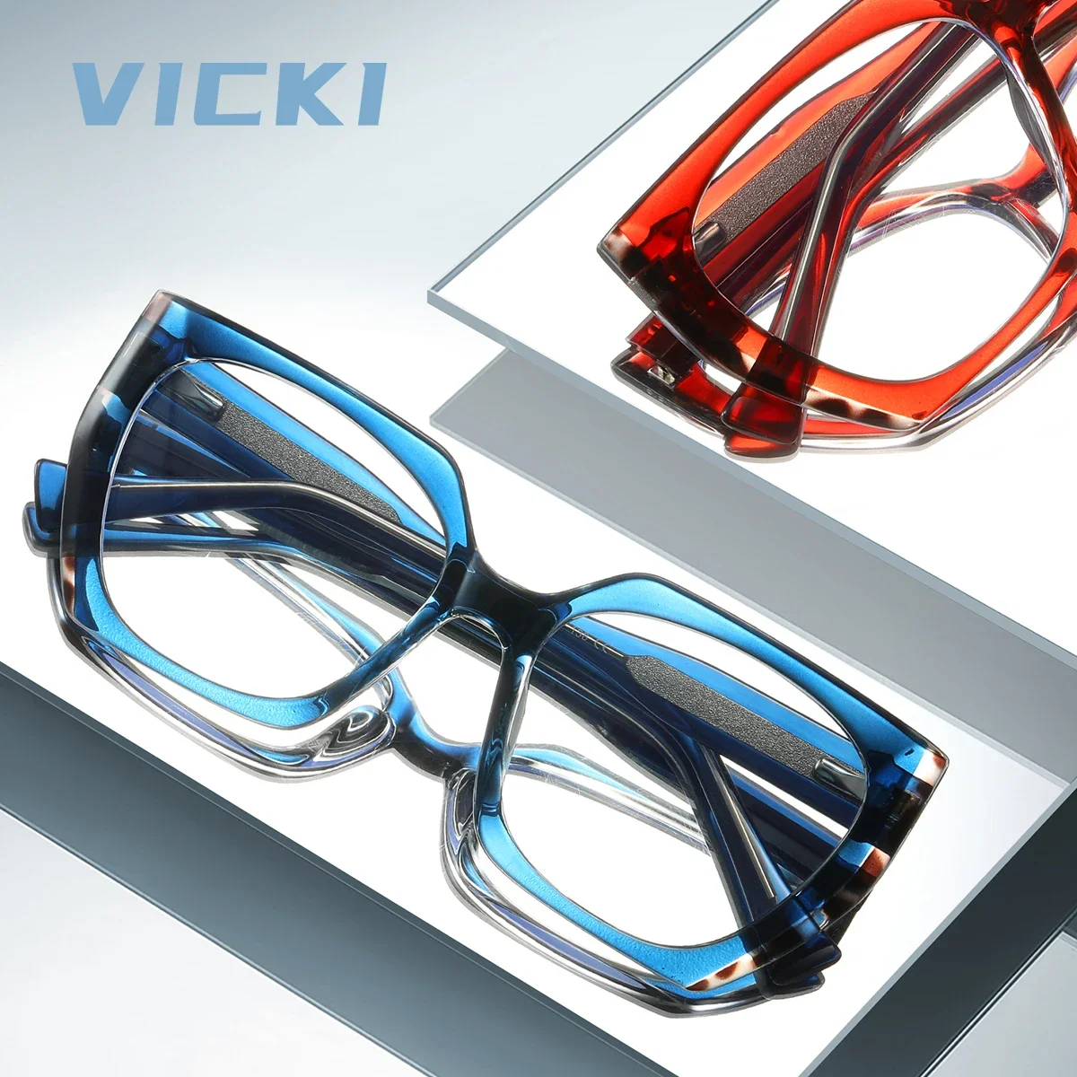 VICKI Women's Leopard Print Butterfly Glasses Square Can Be Customized Multi-focus Glasses Photochromic Multiple Colors 87312
VICKI Women's Leopard Print Butterfly Glasses Square Can Be Customized Multi-focus Glasses Photochromic Multiple Colors 87312