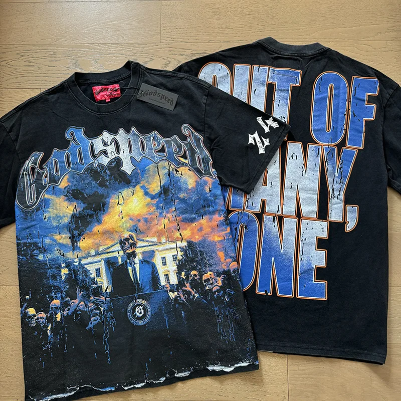 Top Quality 1:1 Men Cotton T-Shirts Godspeed Streetwear High Street Top for Men Vintage Printed Tees Fashion Men's T Shirts
Top Quality 1:1 Men Cotton T-Shirts Godspeed Streetwear High Street Top for Men Vintage Printed Tees Fashion Men's T Shirts