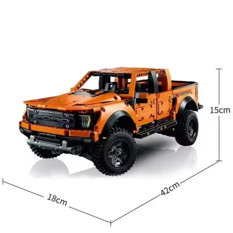 High-Tech Ford Raptors F-150 Pickup Truck Racing Car MOC 42126 Building Block Bricks Educational Toys For Kids Christmas Gifts
High-Tech Ford Raptors F-150 Pickup Truck Racing Car MOC 42126 Building Block Bricks Educational Toys For Kids Christmas Gifts