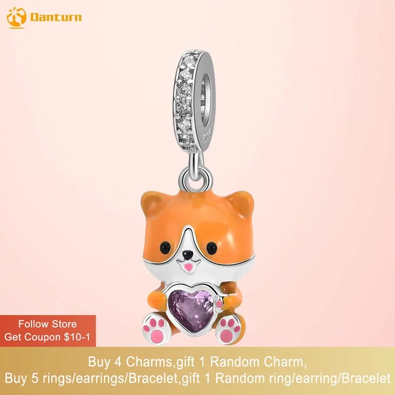 Danturn 925 Sterling Silver Beads Chinese Zodiac - Dog Dangle Charm fit Snake Chain Bracelets Fashion Women Jewelry Making
Danturn 925 Sterling Silver Beads Chinese Zodiac - Dog Dangle Charm fit Snake Chain Bracelets Fashion Women Jewelry Making