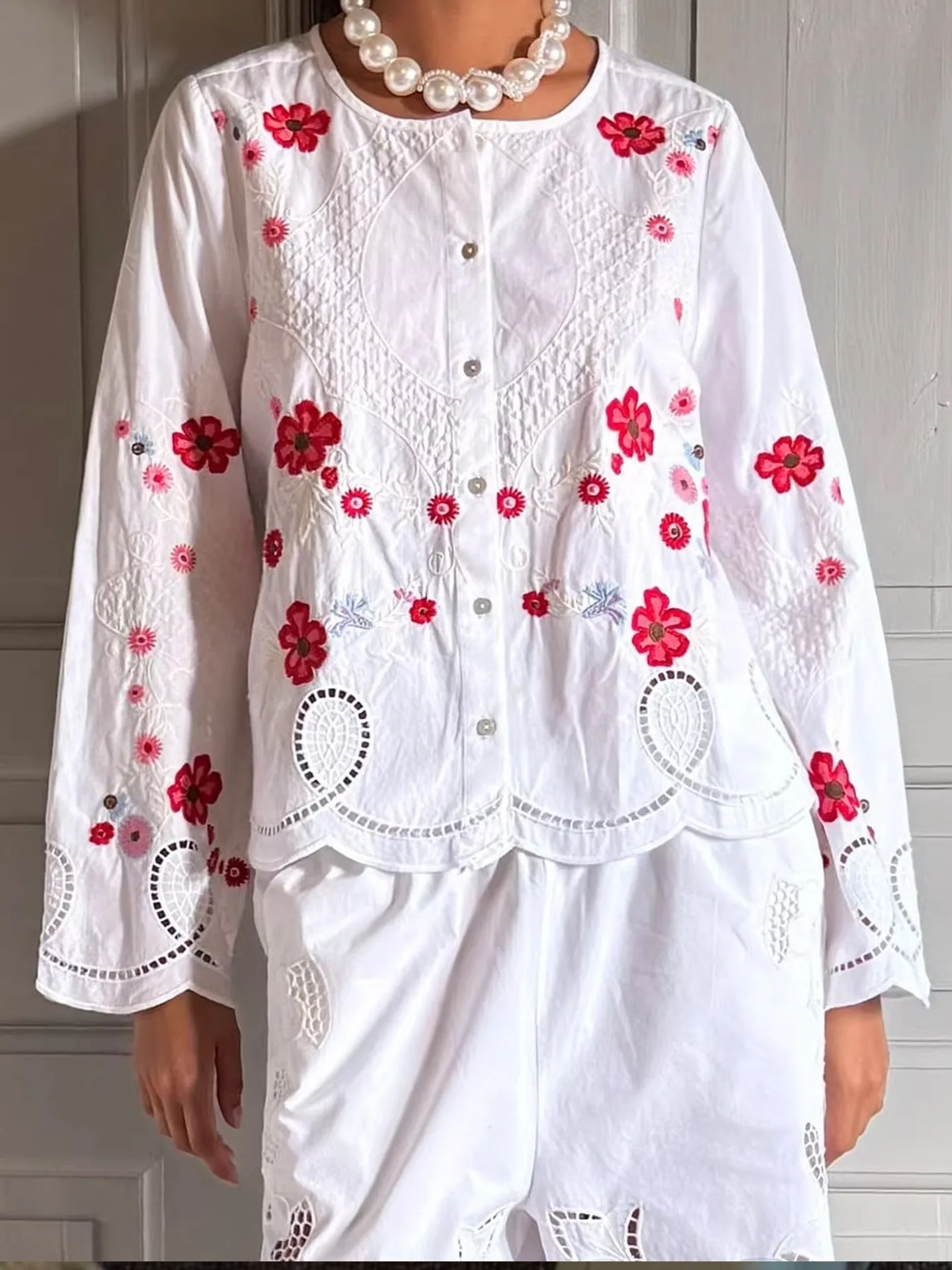 Withered New Sweet And Gentle Embroidered Flower Cardigan Shirt For Spring/summer 2026 Slim Top For Women
Withered New Sweet And Gentle Embroidered Flower Cardigan Shirt For Spring/summer 2026 Slim Top For Women