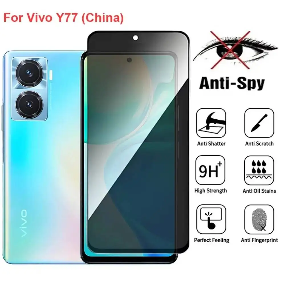 Vivo Y77 (China) Anti Spy Privacy Tempered Glass Protector Compatible For Vivoy77 Full Cover Screen Phone Film
Vivo Y77 (China) Anti Spy Privacy Tempered Glass Protector Compatible For Vivoy77 Full Cover Screen Phone Film