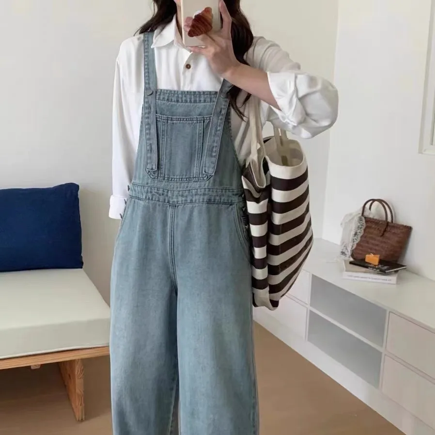 Korean Style Versatile Denim Overalls Spring New Arrival High Waist Loose Fit Women's Jeans Overalls Ageless Design
Korean Style Versatile Denim Overalls Spring New Arrival High Waist Loose Fit Women's Jeans Overalls Ageless Design