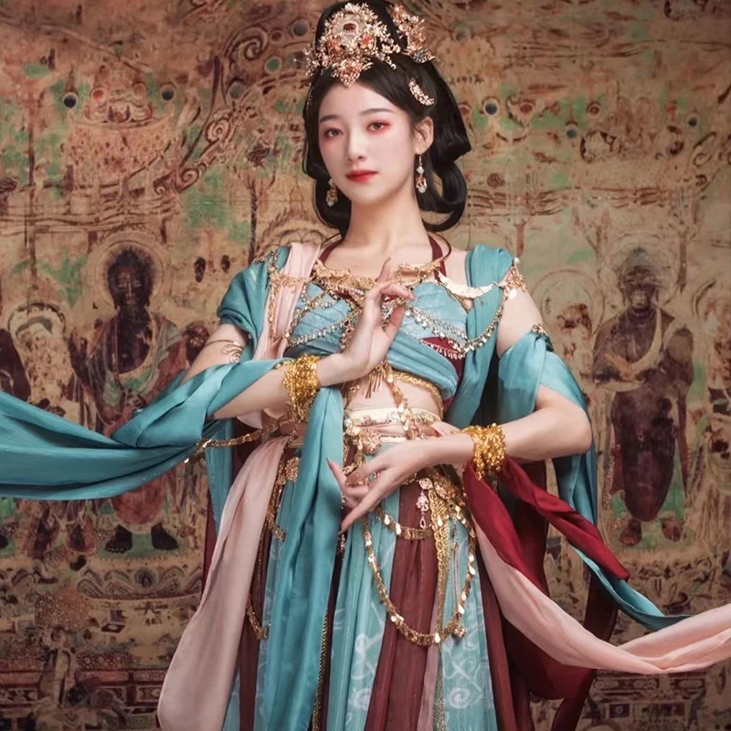 2 Designs Dun Huang National Trend Summer Desert Thematic Photography Costume Exotic Sexy Cosplay Hanfu Classical Dance Outfits
2 Designs Dun Huang National Trend Summer Desert Thematic Photography Costume Exotic Sexy Cosplay Hanfu Classical Dance Outfits