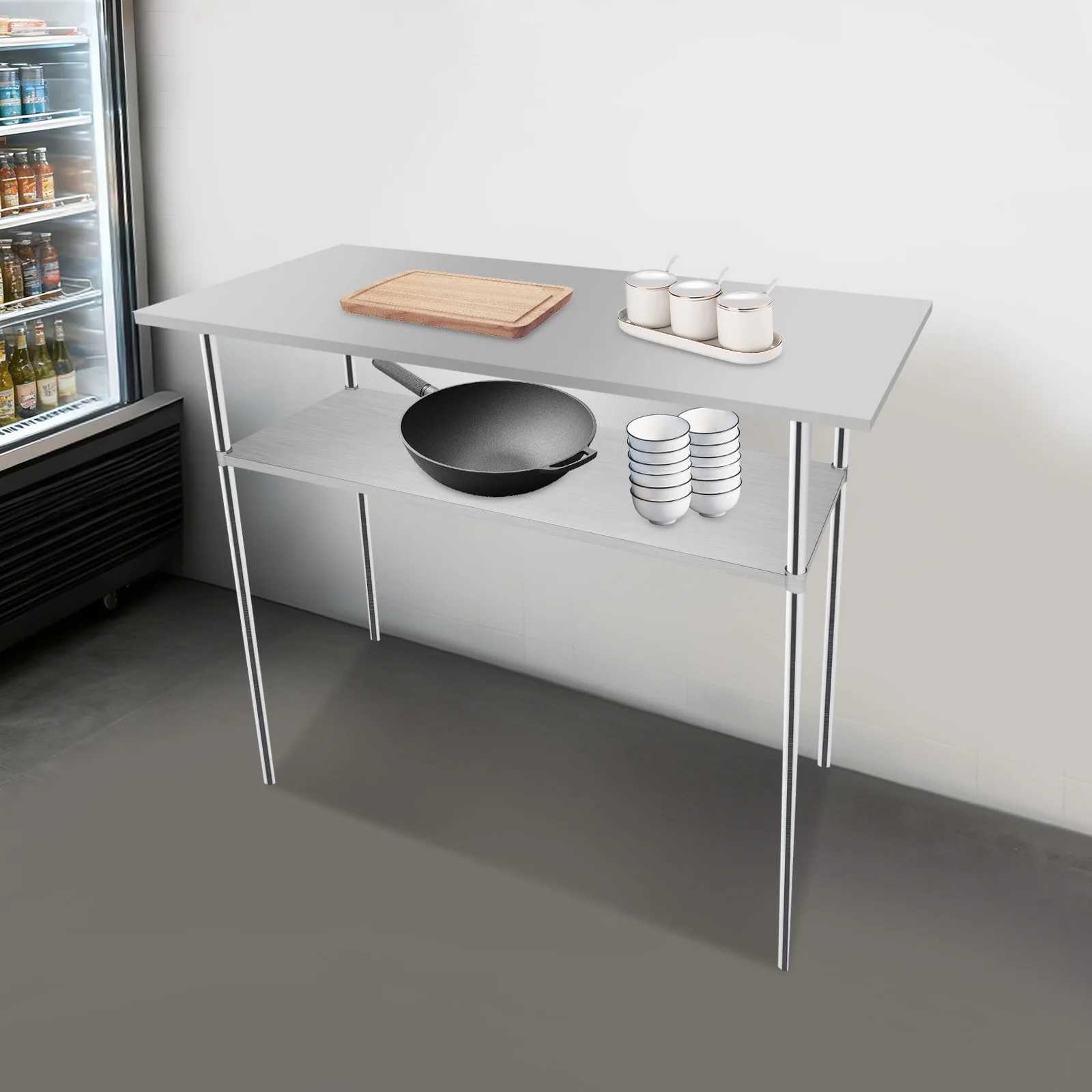 Нержавеющая сталь 57,09x21,65x1,65 дюйма под полкой, матовый + ламинированный процесс, серебристый, несущая нагрузка 220,46 фунта
Нержавеющая сталь 57,09x21,65x1,65 дюйма под полкой, матовый + ламинированный процесс, серебристый, несущая нагрузка 220,46 фунта