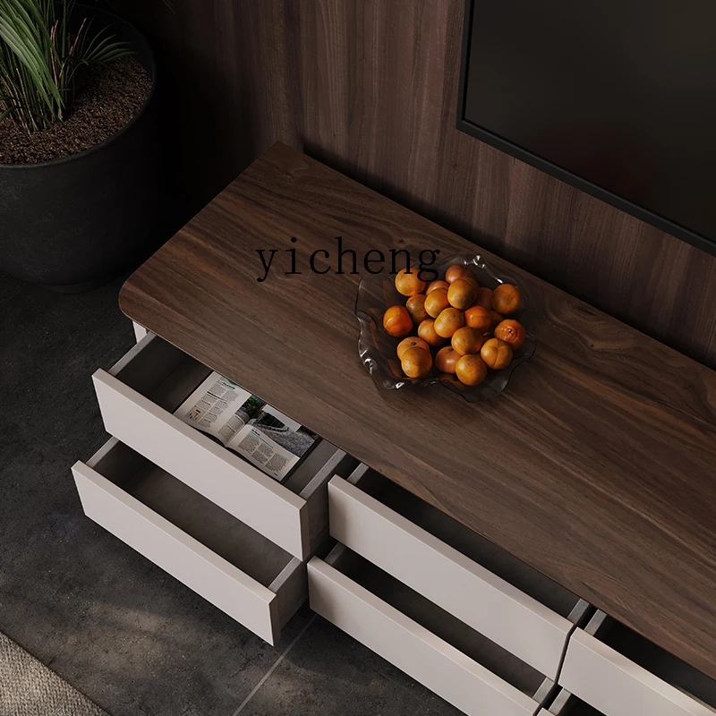 zz light luxury walnut TV cabinet, new original plaid locker for living room home use
zz light luxury walnut TV cabinet, new original plaid locker for living room home use