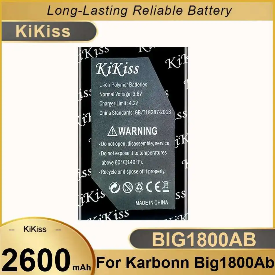 Mobile Phone Battery For Karbonn BIG1800AB Mobile Phone High Capacity 2600mAh Reliable Replacement
Mobile Phone Battery For Karbonn BIG1800AB Mobile Phone High Capacity 2600mAh Reliable Replacement