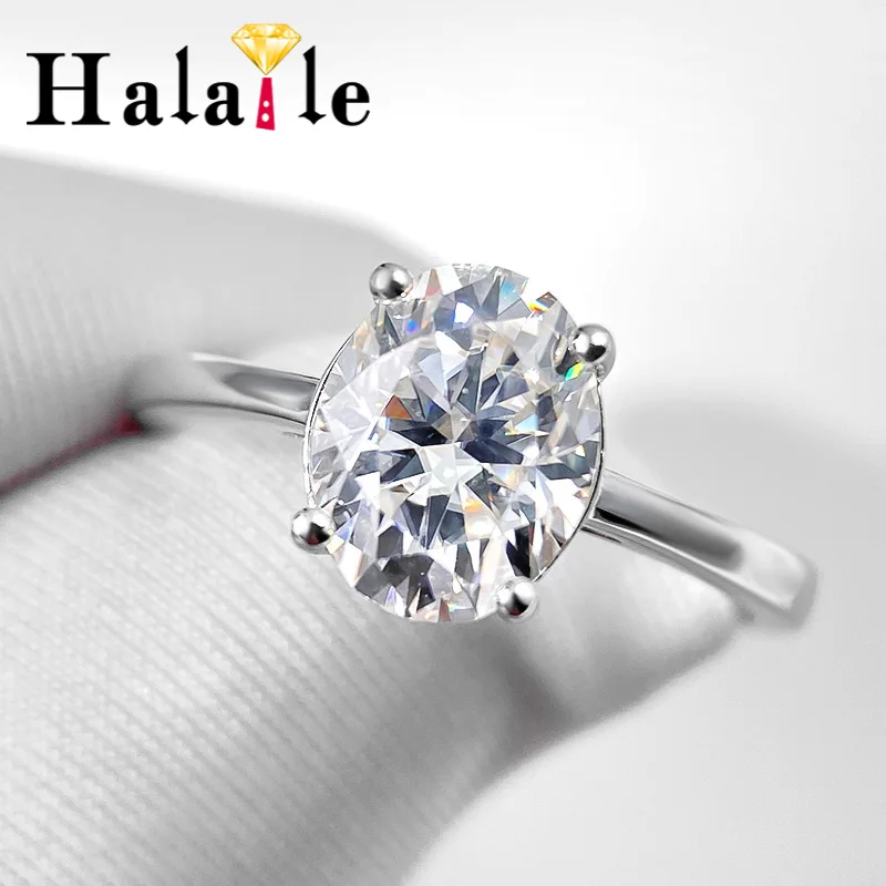 Halaile D Color Oval Cut Moissanite Real S925 Sterling Silver Solitaire Ring with GRA Fine Jewelry Women Engagement Wedding Gift
Halaile D Color Oval Cut Moissanite Real S925 Sterling Silver Solitaire Ring with GRA Fine Jewelry Women Engagement Wedding Gift