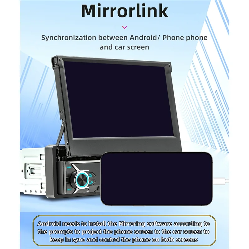 7-дюймовый автомобильный выдвижной экран 1Din, беспроводной CarPlay, Android, автомобильное портативное радио, Bluetooth, MP5, FM, хост, 9611 Вт
7-дюймовый автомобильный выдвижной экран 1Din, беспроводной CarPlay, Android, автомобильное портативное радио, Bluetooth, MP5, FM, хост, 9611 Вт