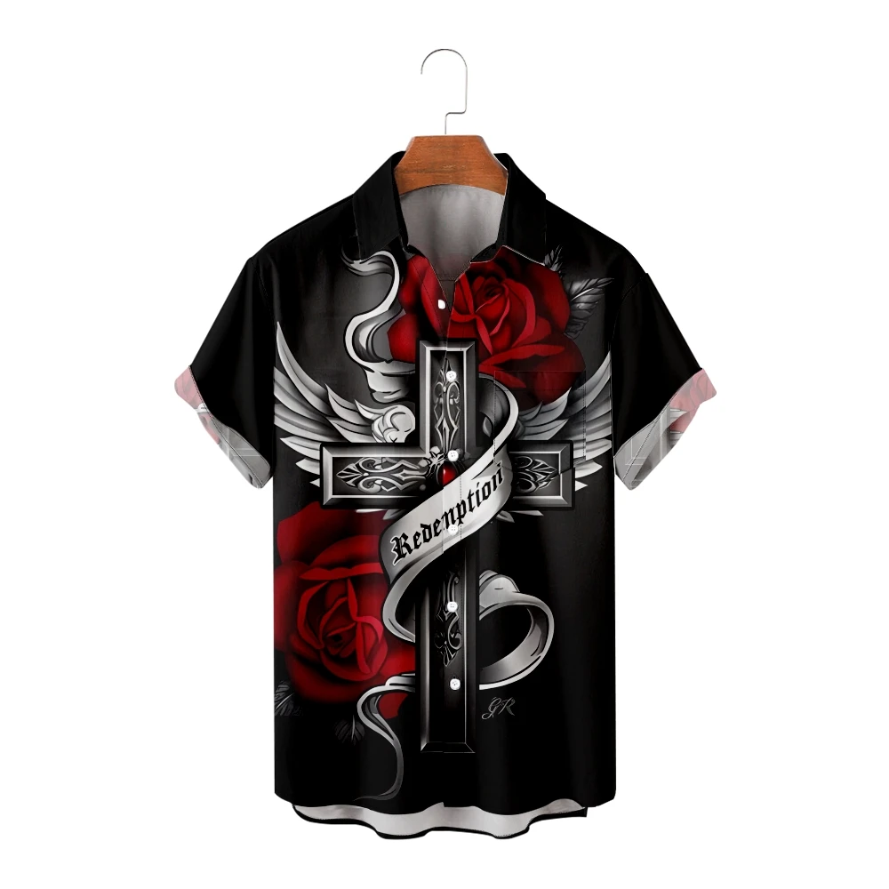 Hawaiian Shirt For Men Summer Fashion Beach Panels Rosary Cross Y2kStreetwear T-Shirt For Men Short Sleeve Oversized Shirt
Hawaiian Shirt For Men Summer Fashion Beach Panels Rosary Cross Y2kStreetwear T-Shirt For Men Short Sleeve Oversized Shirt