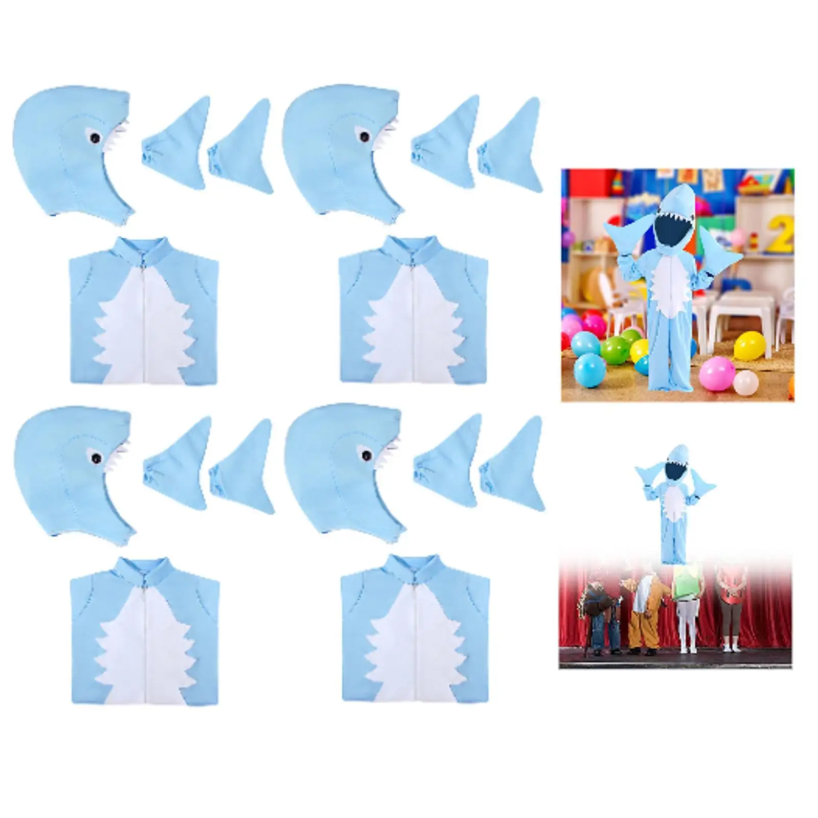 Halloween Shark Costume Comfortable Fantasy Costume for Roles of Holidays
Halloween Shark Costume Comfortable Fantasy Costume for Roles of Holidays