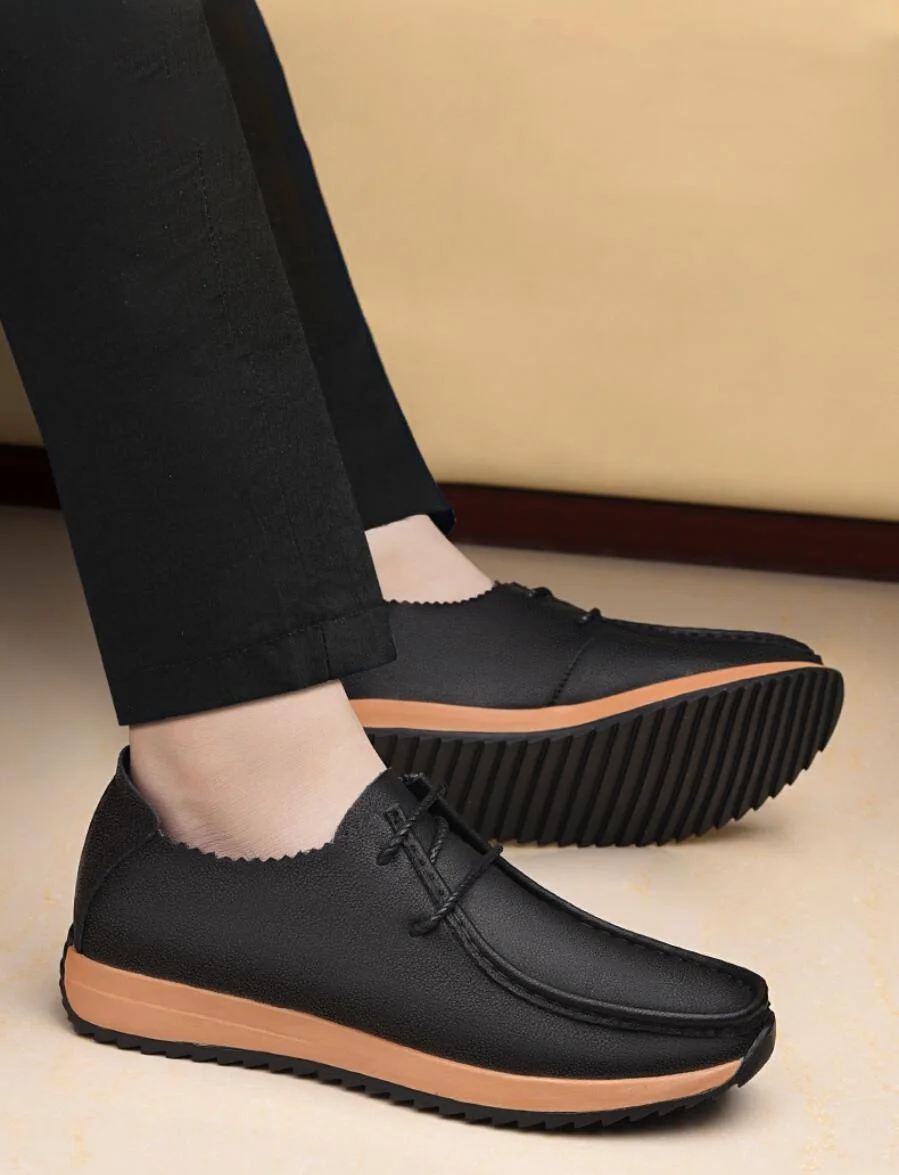 Unisex Casual Leather Elevator Loafers Breathable Lightweight Comfortable 5cm Height Increase Men Women Flat Lift Sneakers
Unisex Casual Leather Elevator Loafers Breathable Lightweight Comfortable 5cm Height Increase Men Women Flat Lift Sneakers